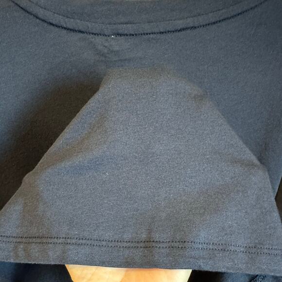 NWT, Michael Kors Women’s Size Large & XL Navy Tee w/Double Ruffle Sleeves, K627 - Picture 12 of 17